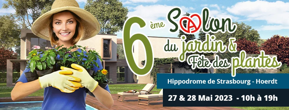 Samedi 27 mai et dimanche 28 mai 2023 Hippodrome de Strasbourg- Hoerdt (67720) confirme déjà la 6e édition du Salon du jardin & Fête des Plantes